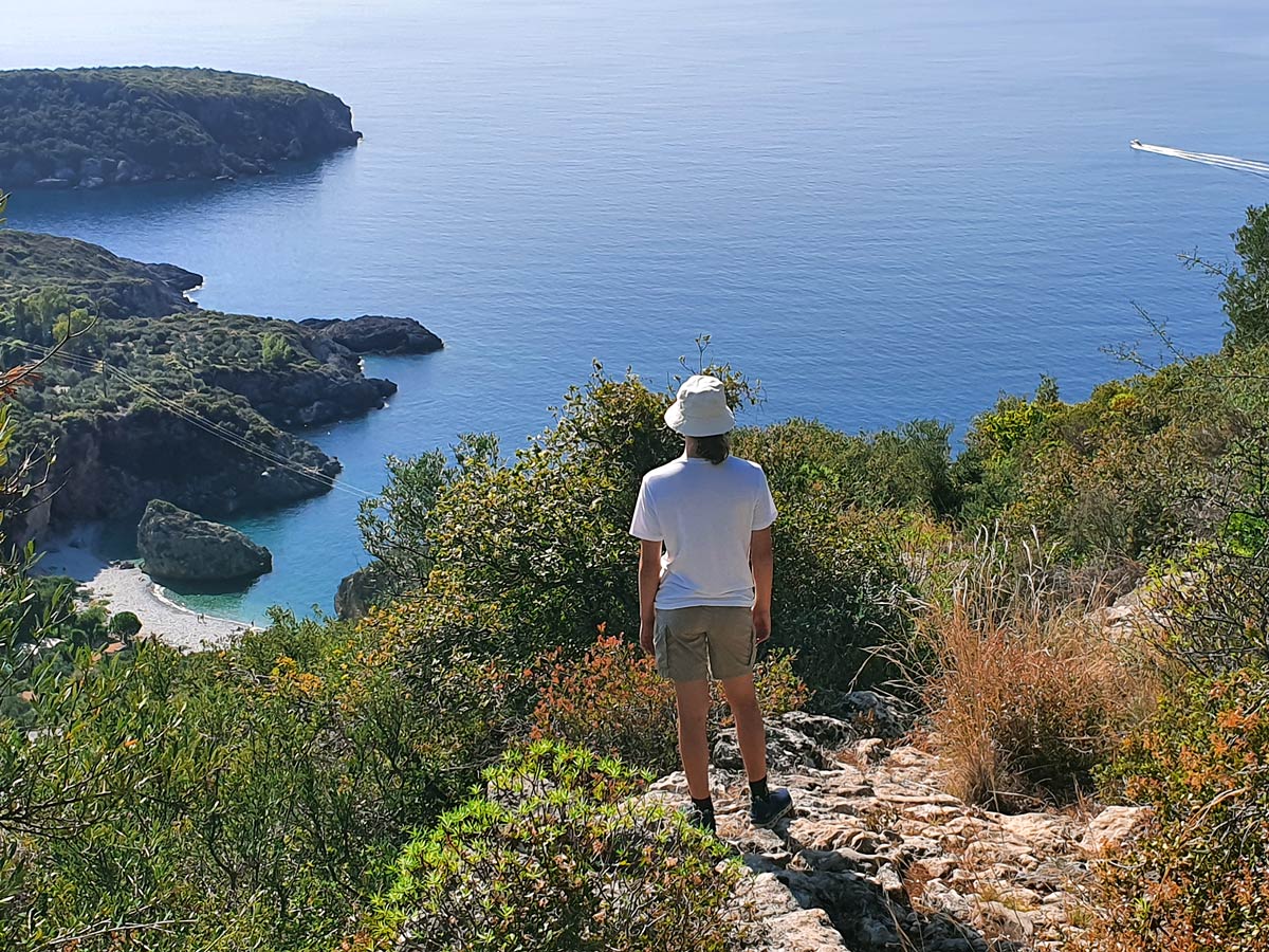 Kardamyli Greece hiking beach